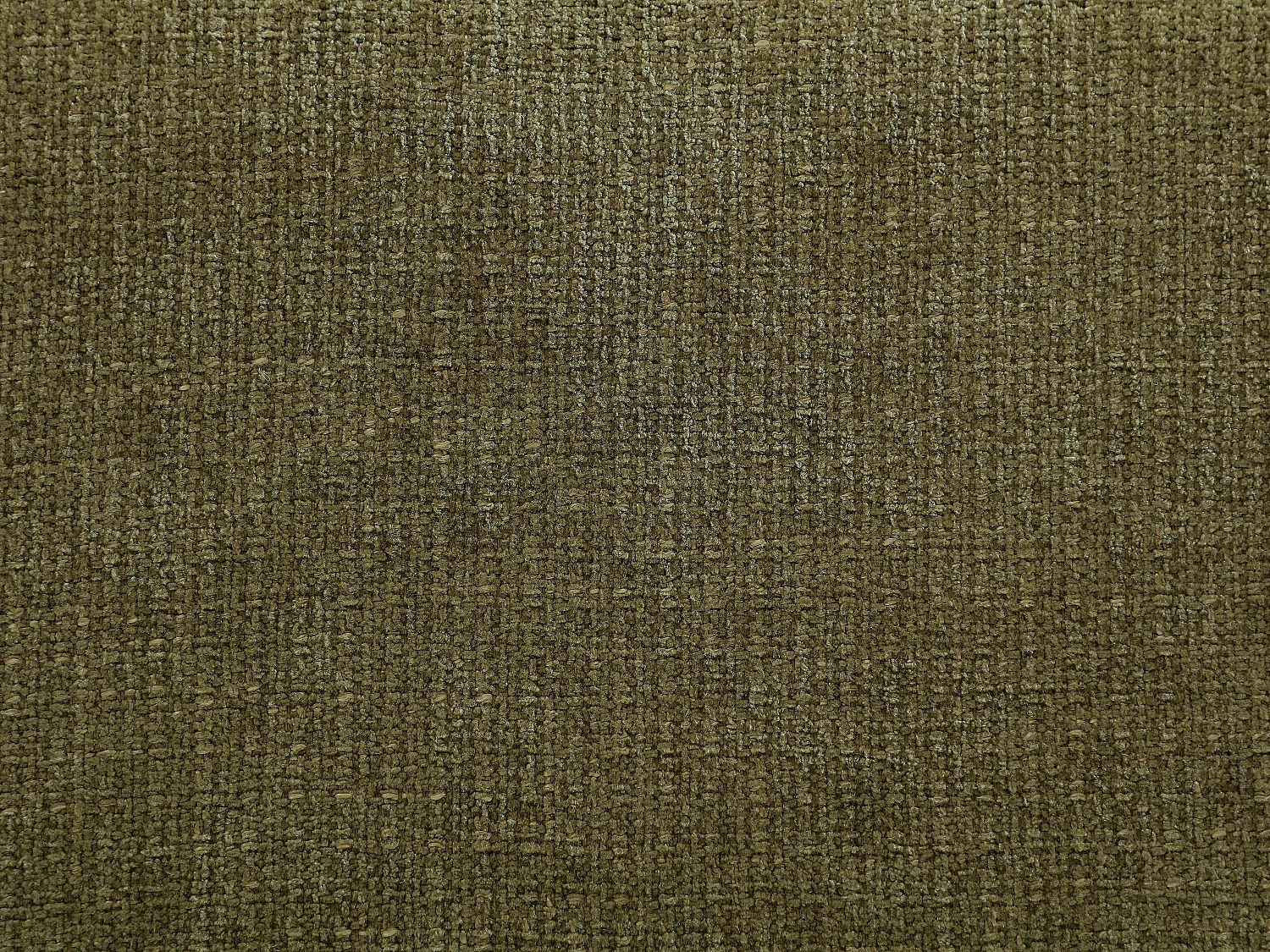 Canapé d'angle gauche convertible avec dossier méridienne en tissu chenille vert kaki CASORU
