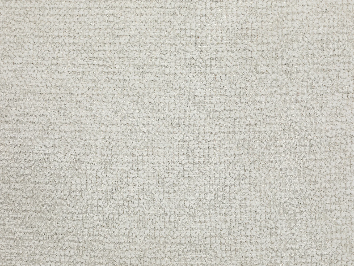 Canapé d'angle droit compressé en tissu texturé crème CLAREFO