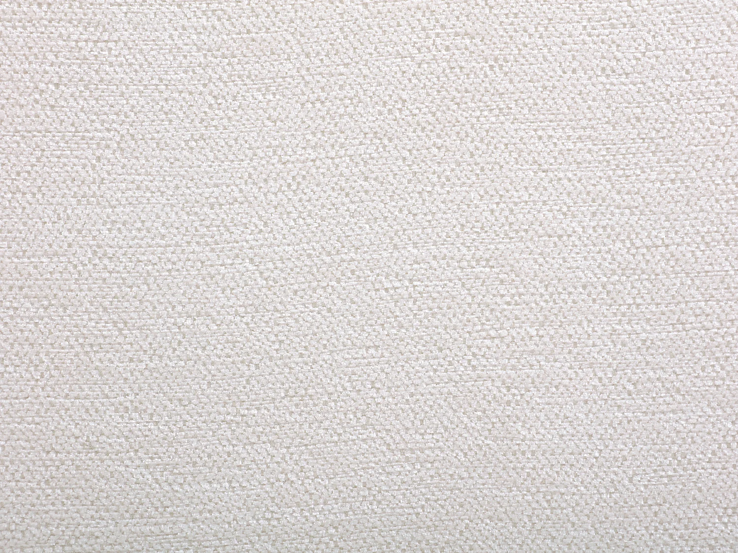 Canapé d'angle droit en tissu chenille blanc cassé TECAFI