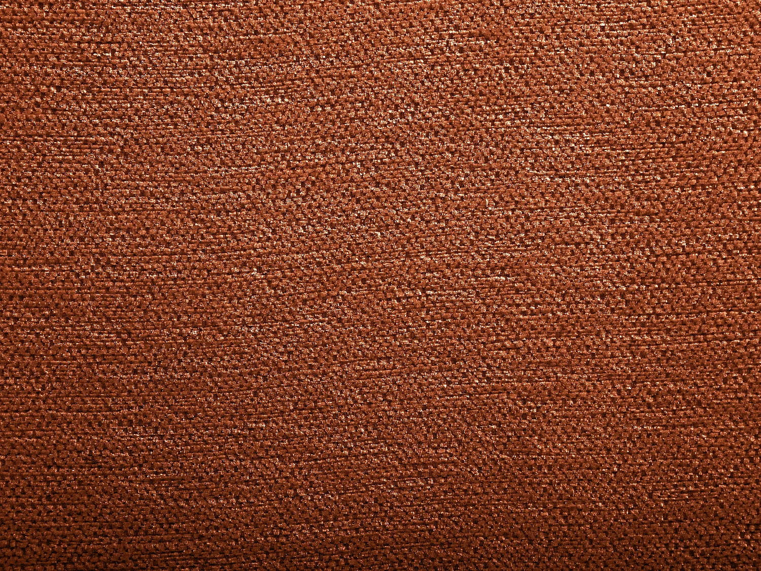 Right-angle sofa in terracotta chenille fabric TECAFI