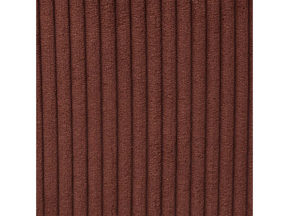 Lot de 4 fauteuils de table en velours côtelé coloris terracotta - AMORY