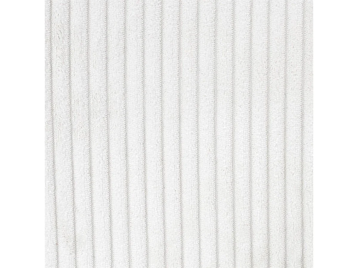 Lot de 4 chaises en velours côtelé coloris crème - AMORY