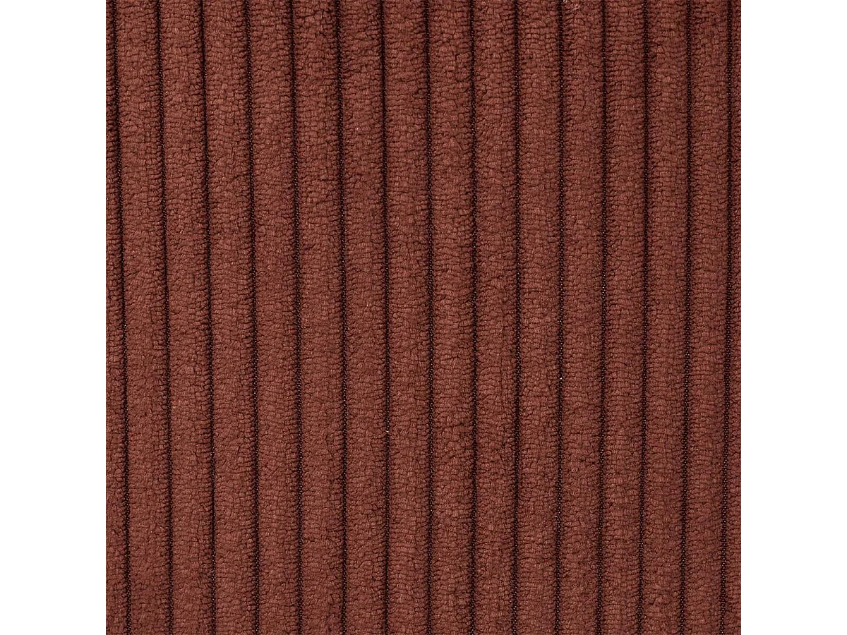 Lot de 6 chaises en velours côtelé coloris terracotta - AMORY