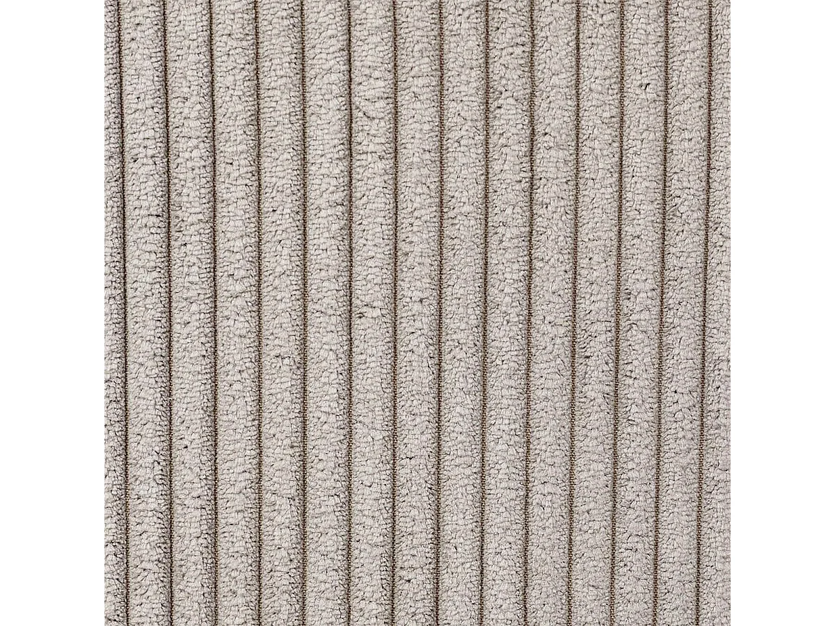 Lot de 6 chaises en velours côtelé coloris taupe - AMORY