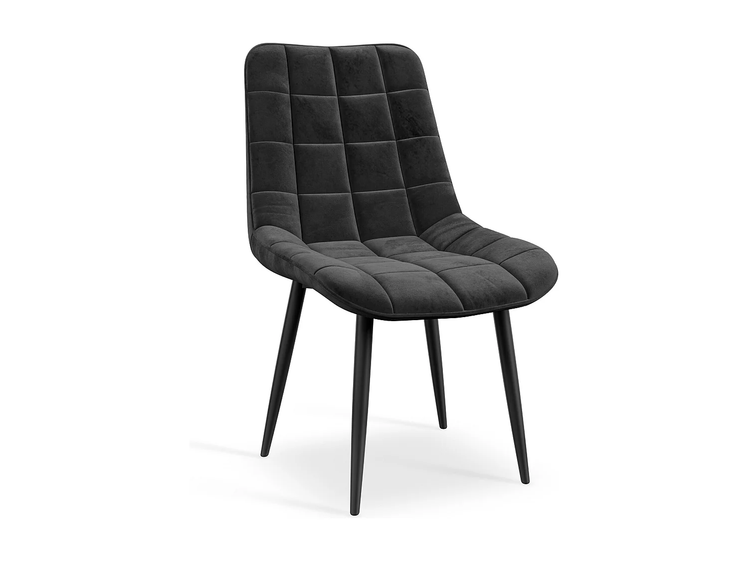 Malvern Round Dining Table And Chairs -  Clear Glass Table Top w Solid Oak Black Legs + Nova Velvet Dining Chair Set Of 6