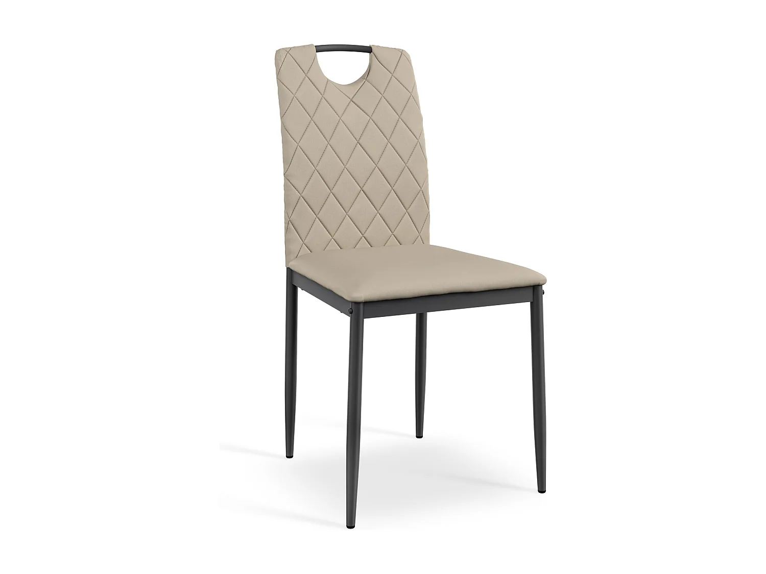 Etta Glass Dining Table And Chairs - Glass Top w Solid Oak Legs + Monza Faux Leather Dining Chair Set Of 4