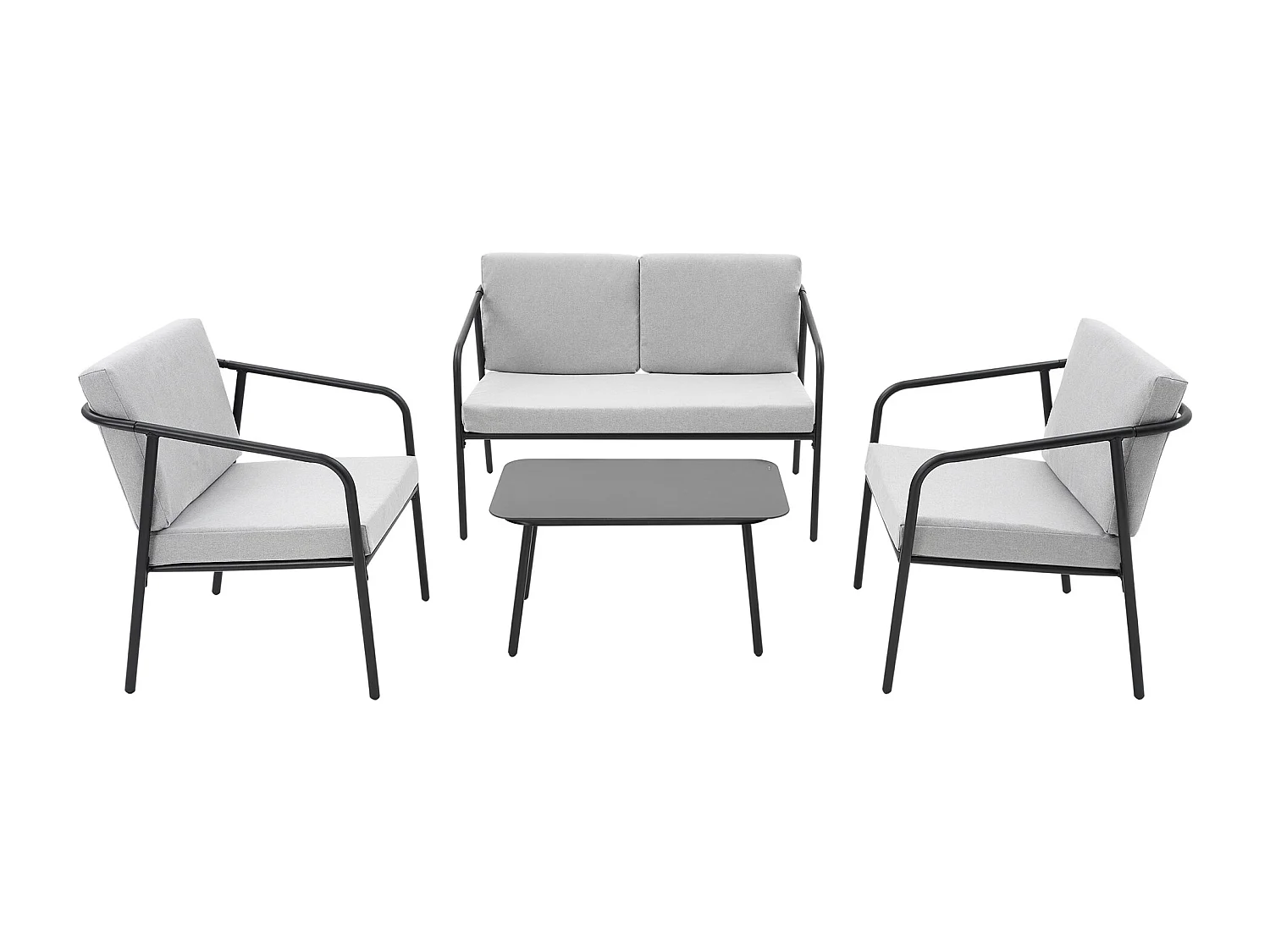 Malibu Garden Sofa Set 4 Seater Outdoor Corner Sofa with Glass Table