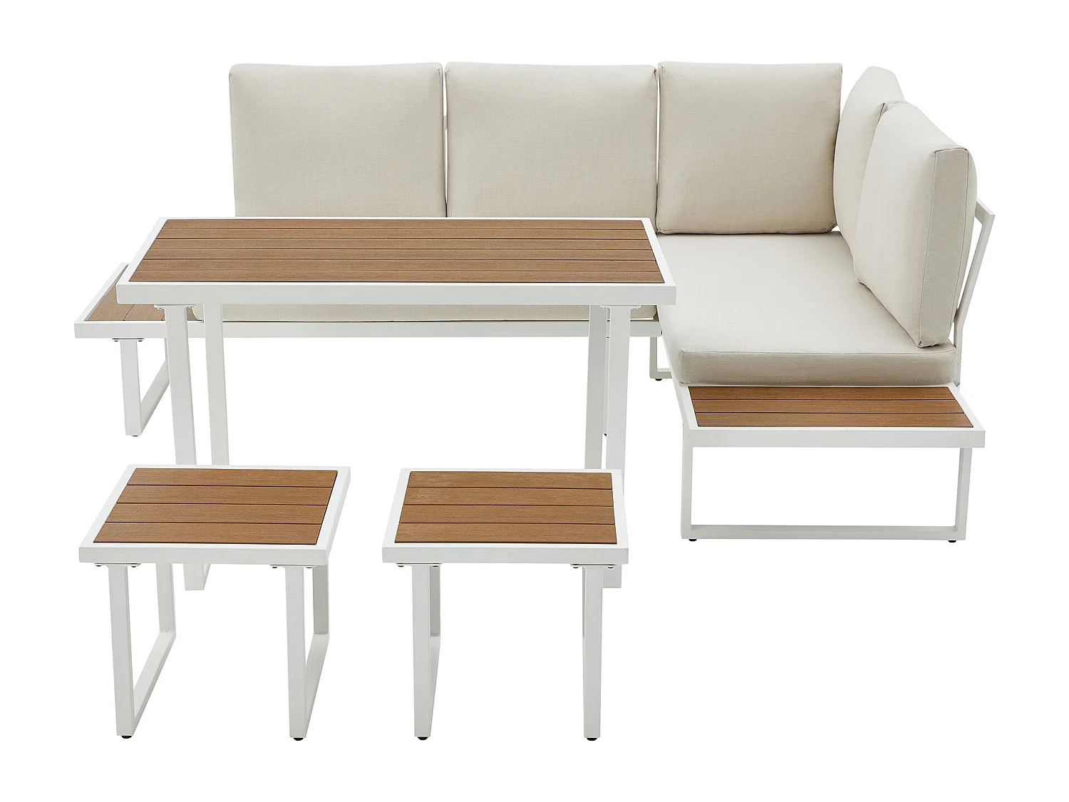 Amalfi Garden Dining Set 6 Seater Dining Furniture w Table and Cover