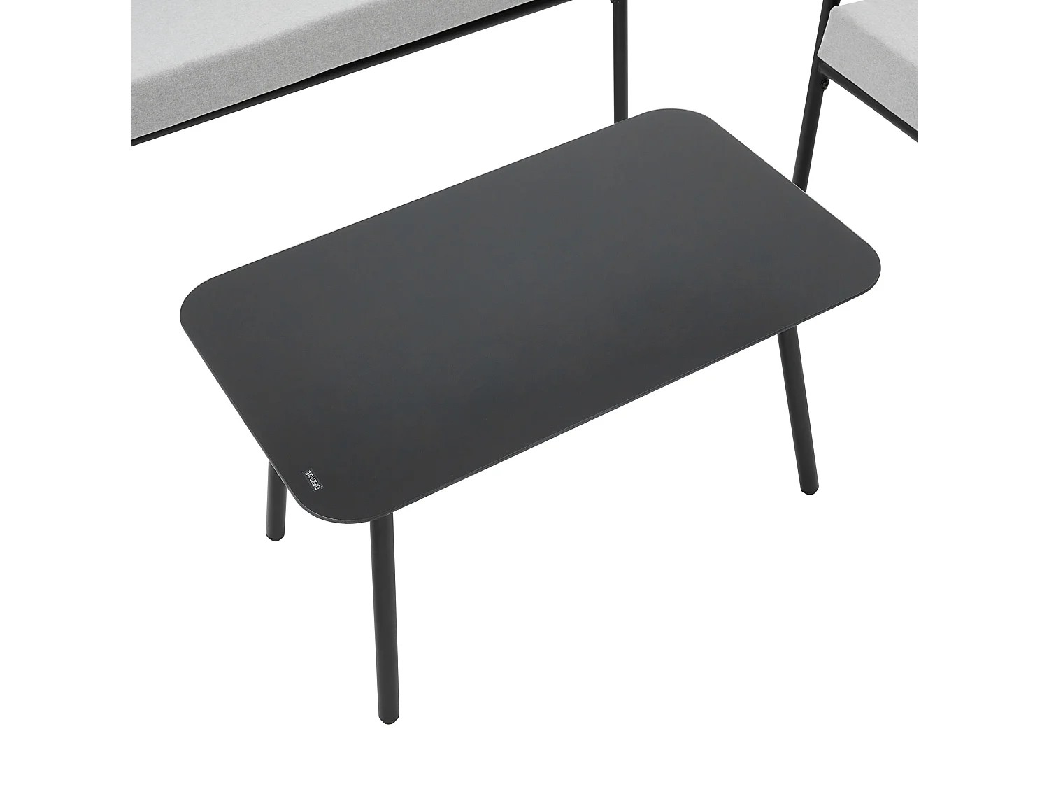Malibu Garden Sofa Set 4 Seater Corner Sofa with Glass Table and Cover