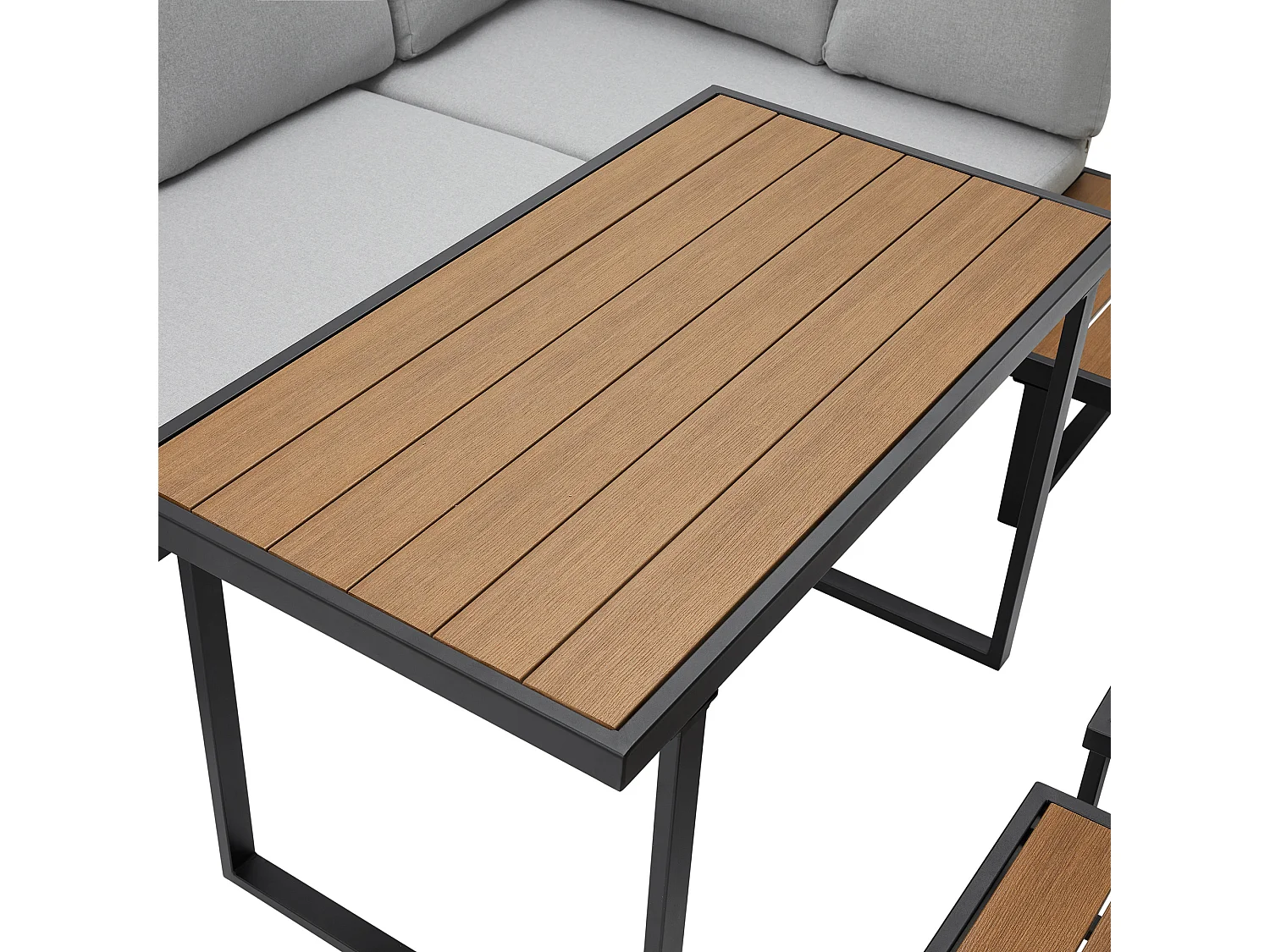Amalfi Garden Dining Set 6 Seater Dining Furniture w Table and Cover