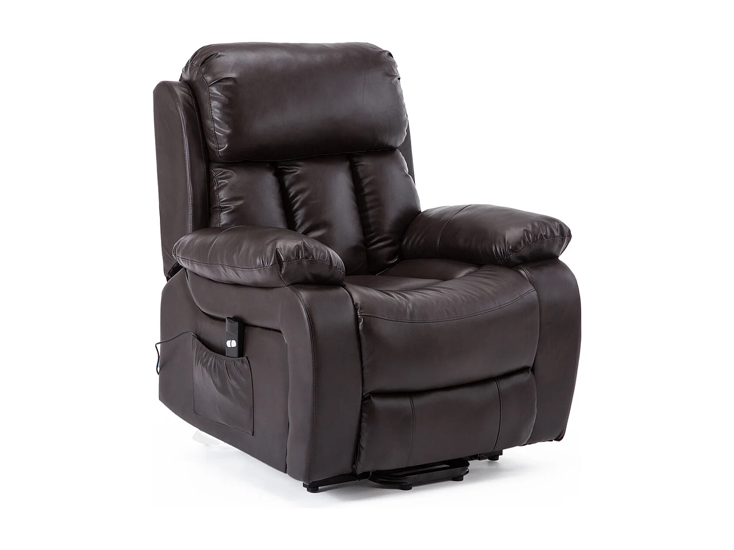 Chester Single Motor Rise Recliner Bonded Leather Heat & Massage Chair