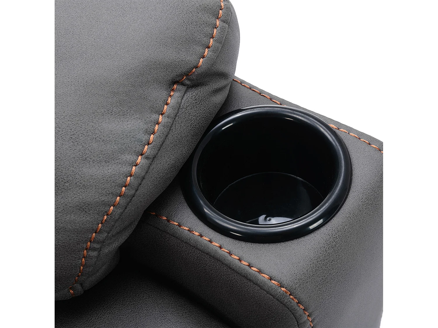Afton Technology Fabric Recliner Rocking Swivel Cinema Sofa Chair