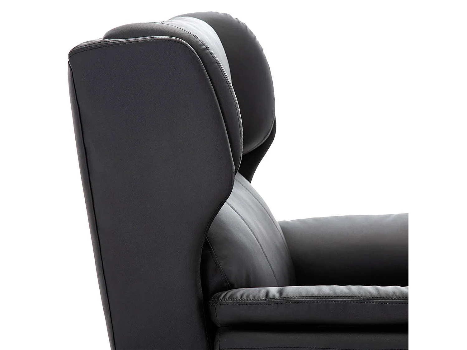Electric Recliner Chair Wingback Design & USB Port In Bonded Leather