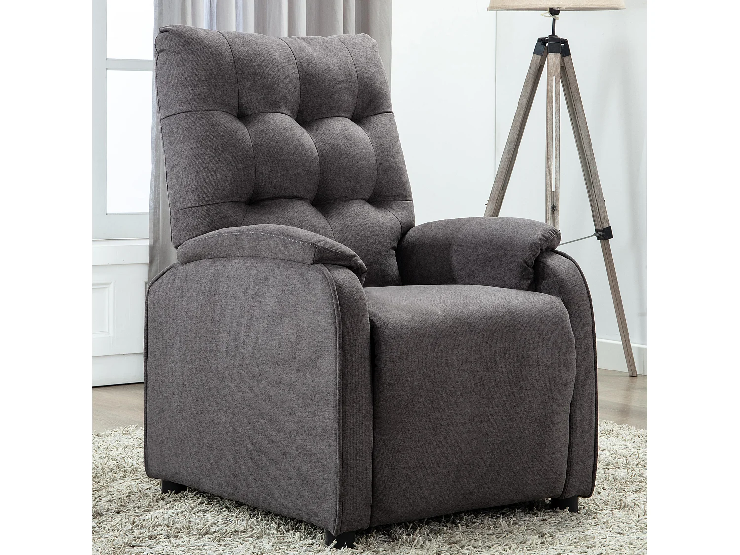 Charlbury Fabric Pushback Recliner Armchair Sofa Fireside Chair