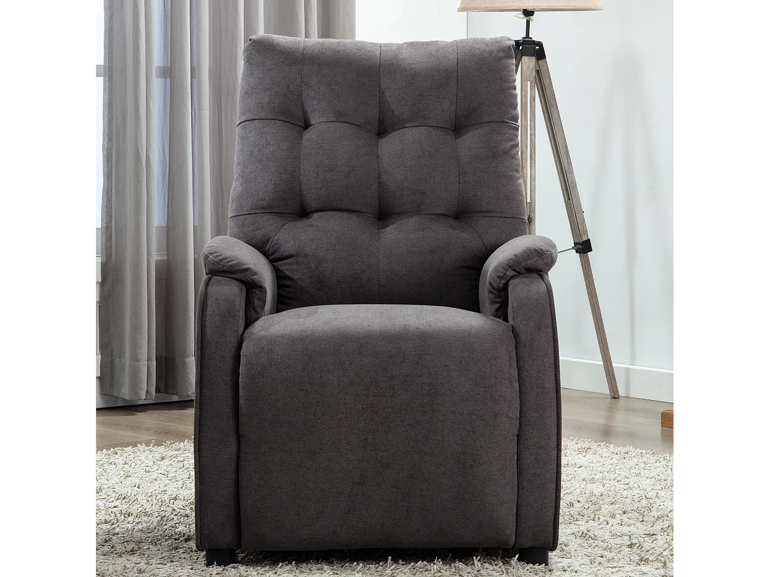 Charlbury Fabric Pushback Recliner Armchair Sofa Fireside Chair