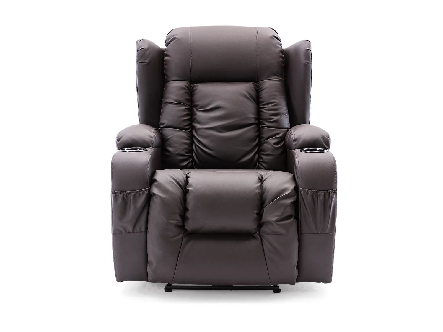 Caesar Electric Bonded Leather Automatic Recliner Heat & Massage Chair