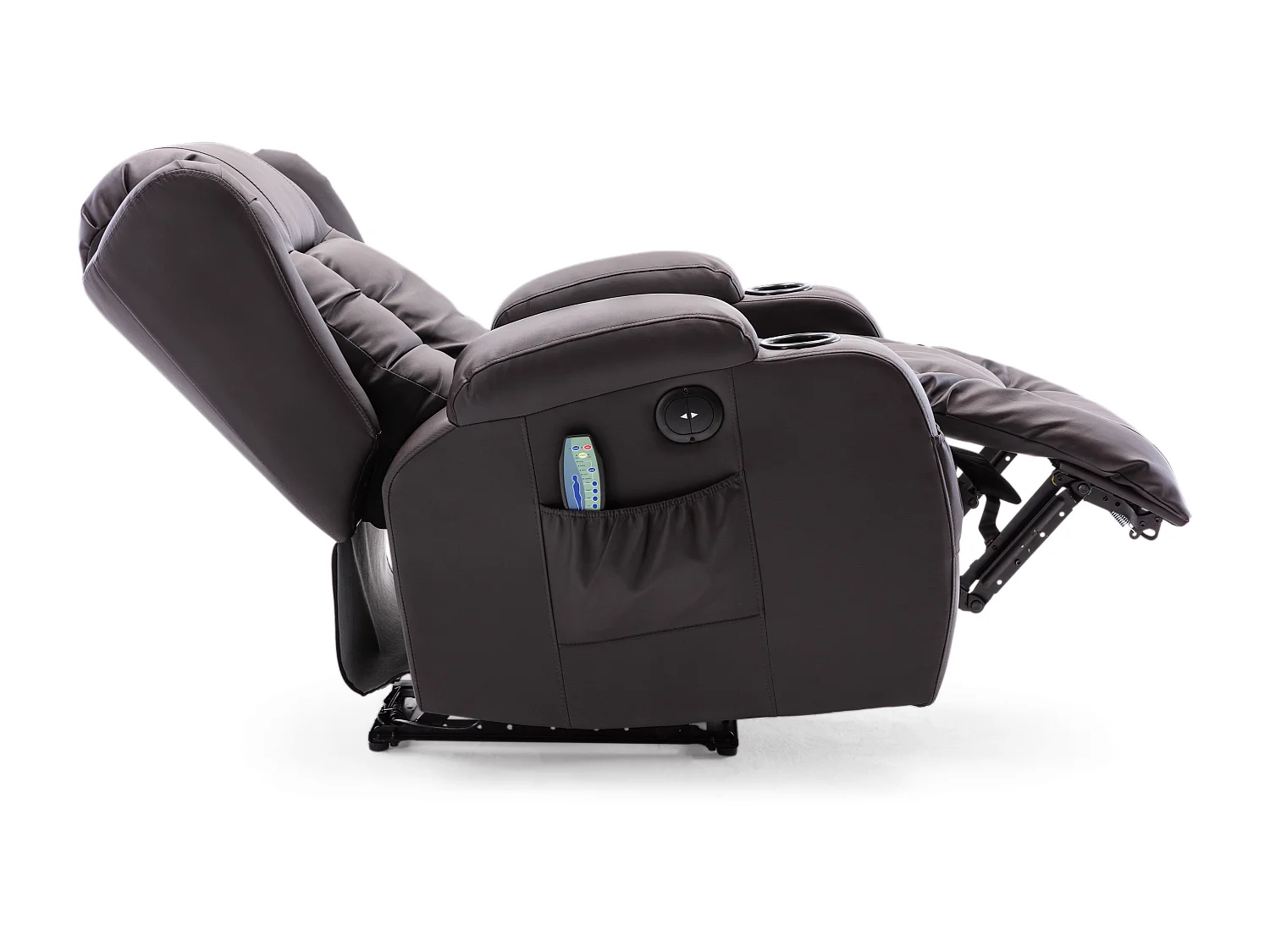 Caesar Electric Bonded Leather Automatic Recliner Heat & Massage Chair