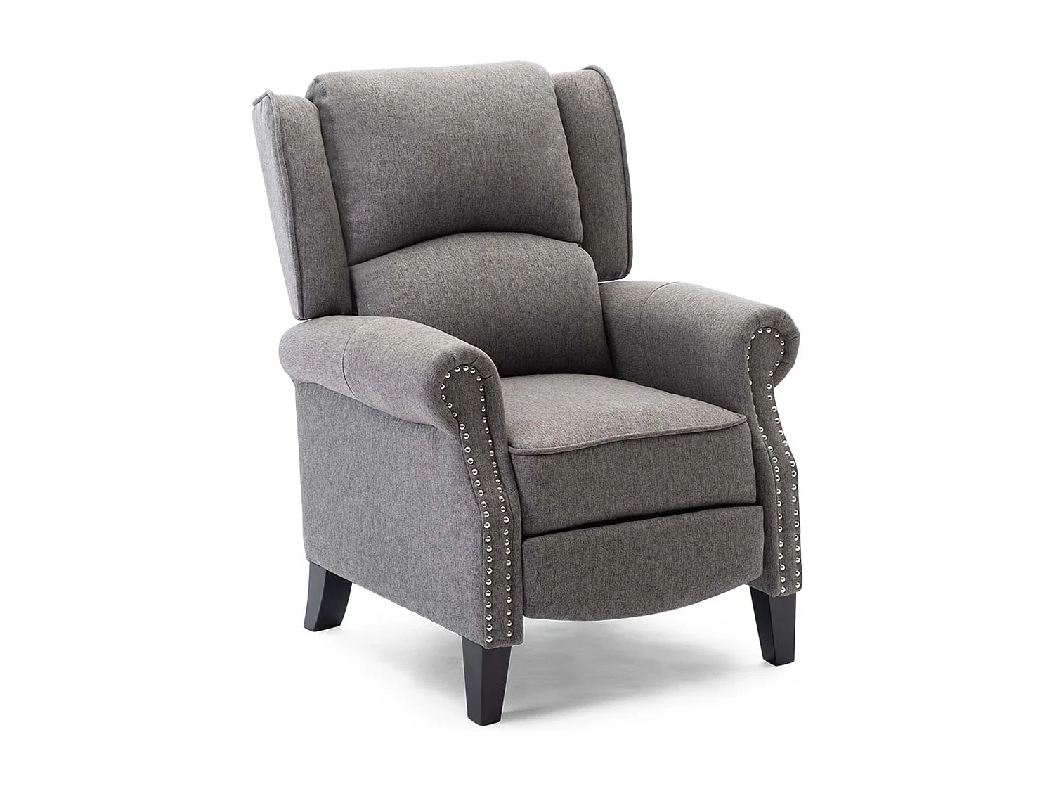 Charlotte Modern Fabric Pushback Recliner Sofa Accent Chair