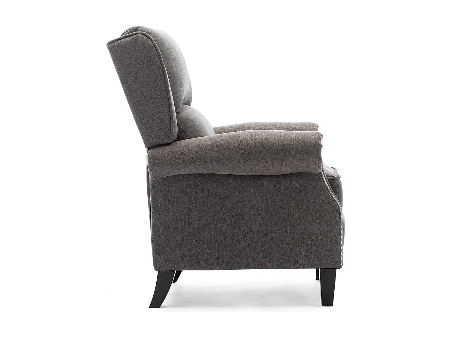 Charlotte Modern Fabric Pushback Recliner Sofa Accent Chair