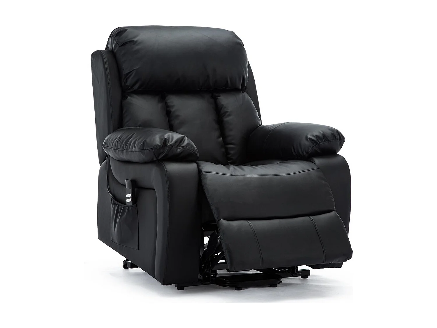 Chester Dual Motor Rise Recliner Heat and Massage Bonded Leather Chair