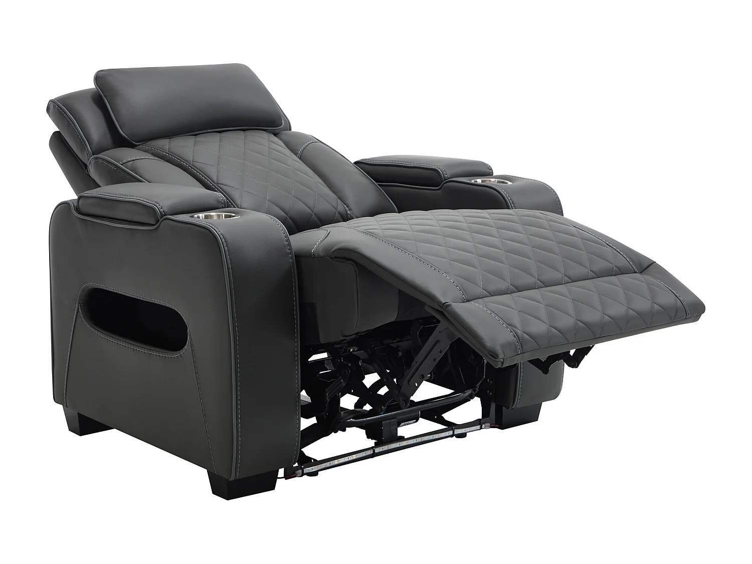 Capri Electric Recliner Cinema Chair w USB/C Charging and LED Lighting