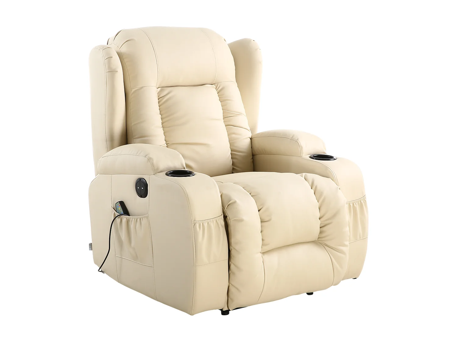 Caesar Electric Bonded Leather Automatic Recliner Heat & Massage Chair