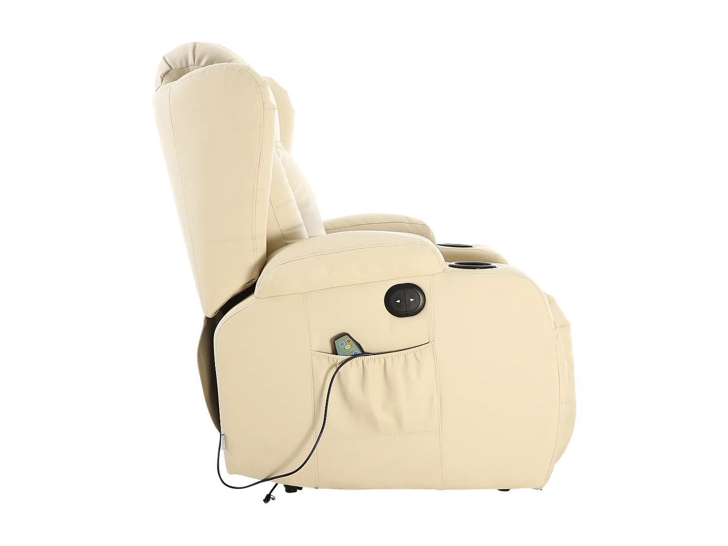 Caesar Electric Bonded Leather Automatic Recliner Heat & Massage Chair