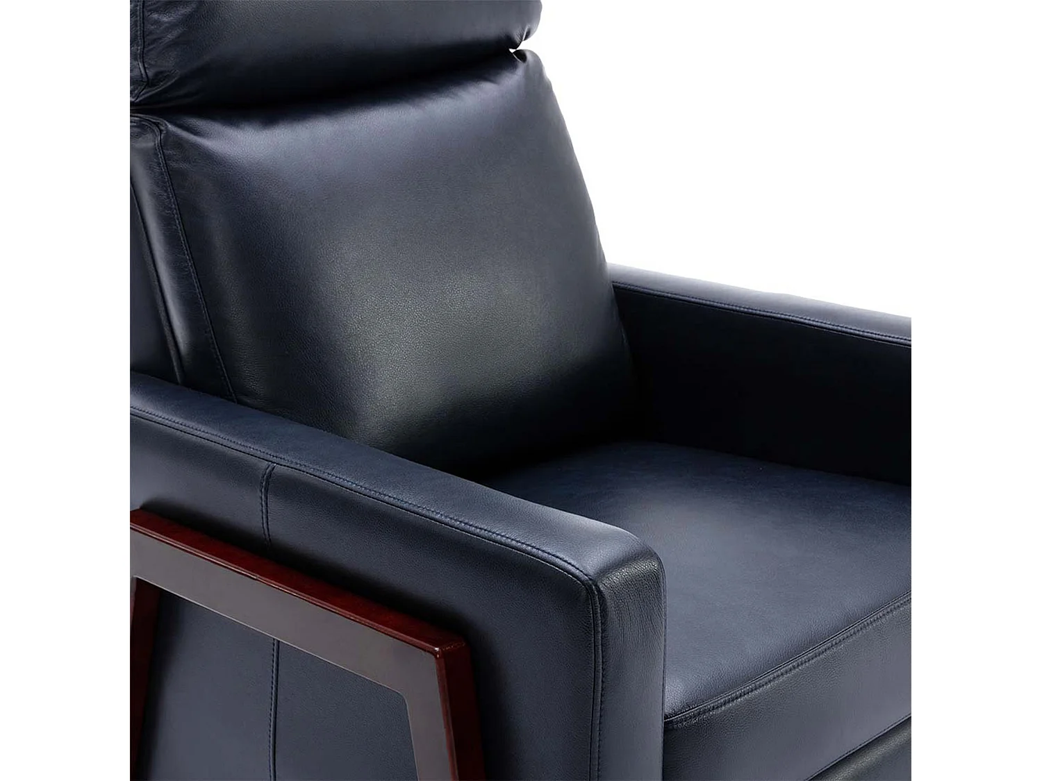 Riley Pushback Recliner Air Leather Modern Accent Recliner Chair
