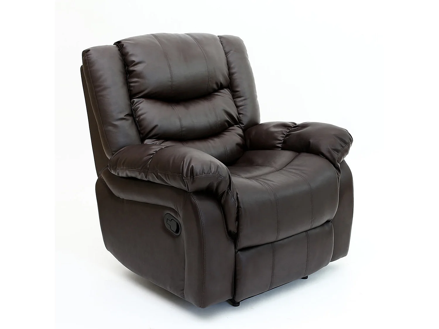 Seattle Manual Recliner Armchair Home Lounge Bonded Leather Chair