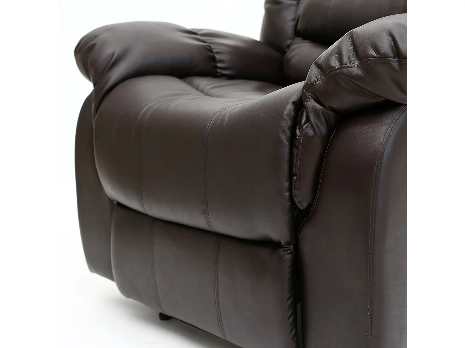 Seattle Manual Recliner Armchair Home Lounge Bonded Leather Chair