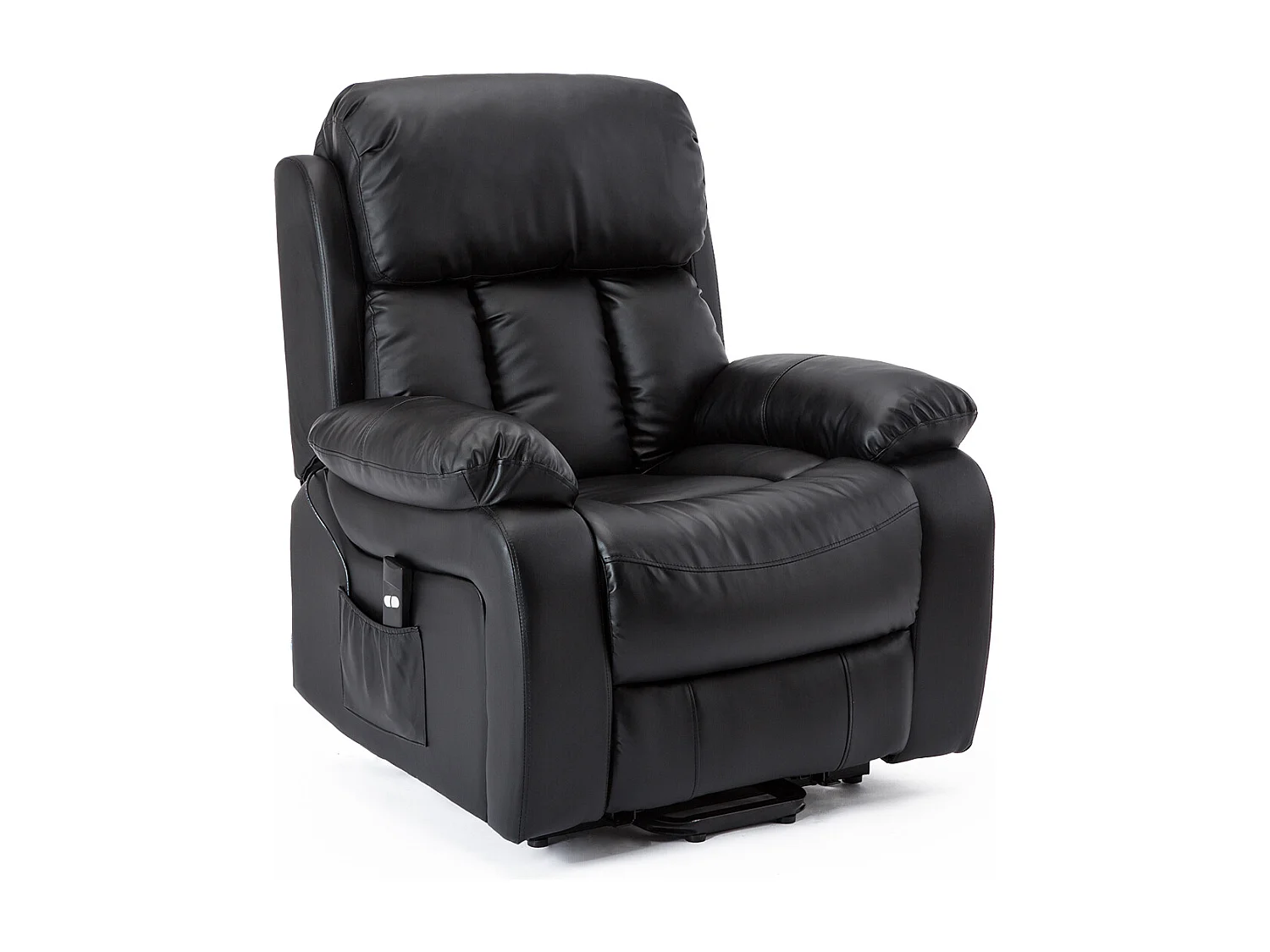 Chester Single Motor Rise Recliner Bonded Leather Heat & Massage Chair