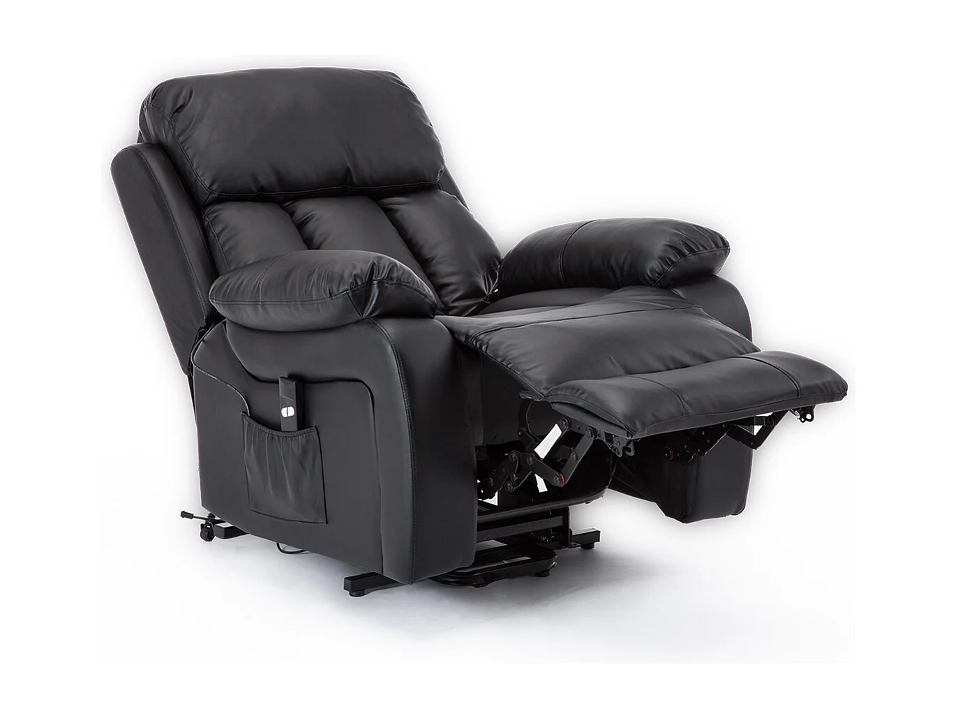 Chester Single Motor Rise Recliner Bonded Leather Heat & Massage Chair