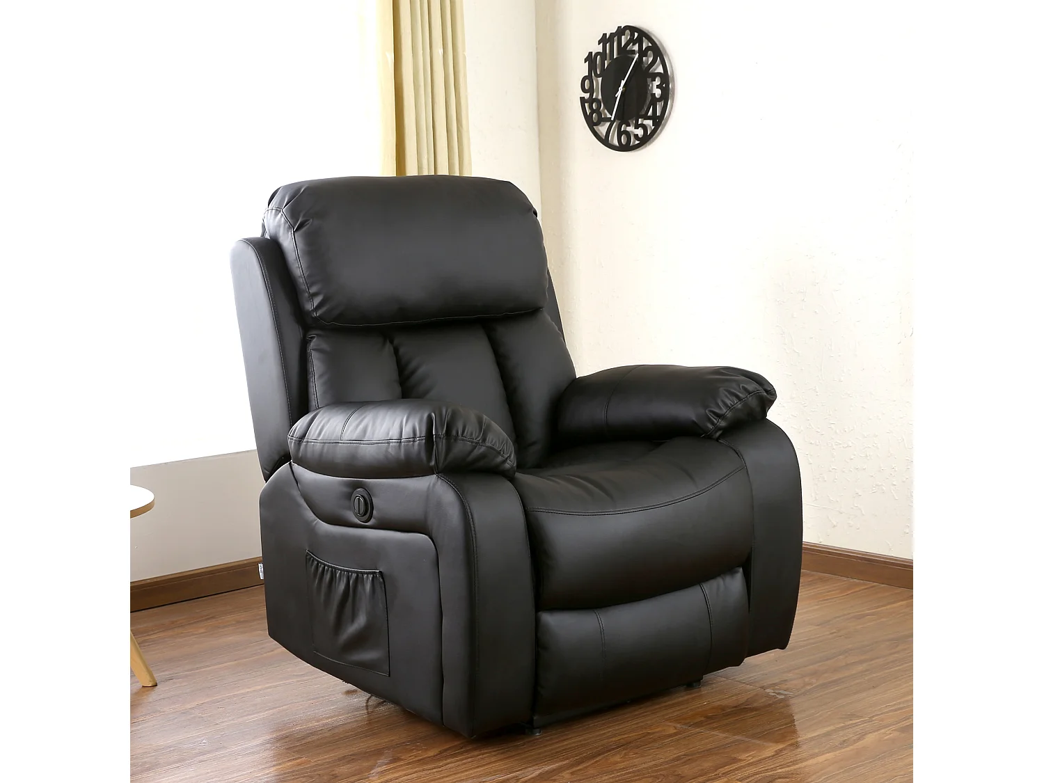 Chester Electric Bonded Leather Automatic Recliner Heat & Massage Chair