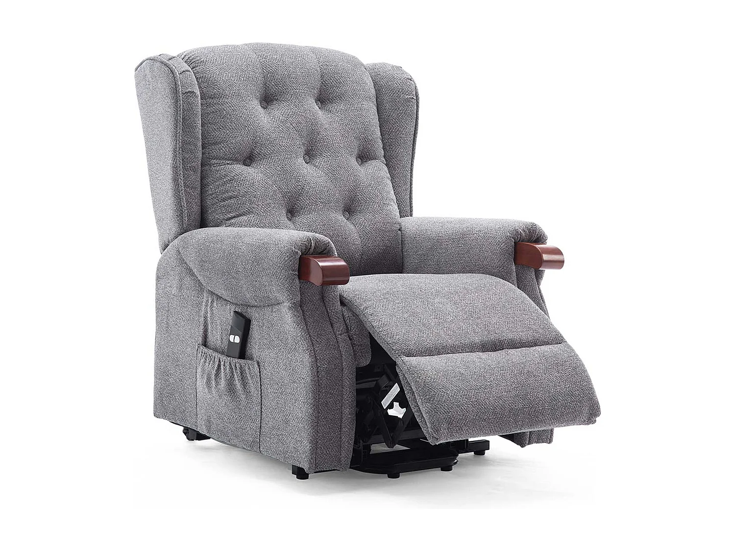 Harrogate Single Motor Electric Rise Recliner Fabric Lift Riser Chair
