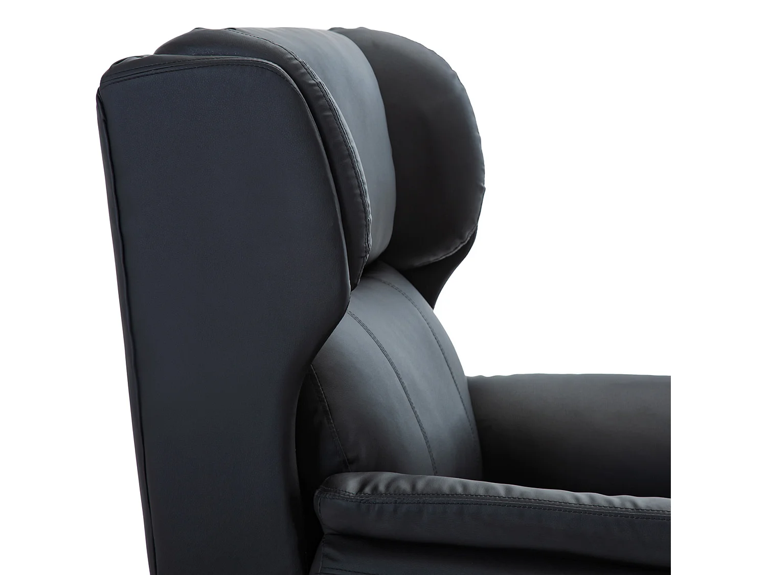 Oakford Single Motor Rise Recliner Bonded Leather Wingback Chair