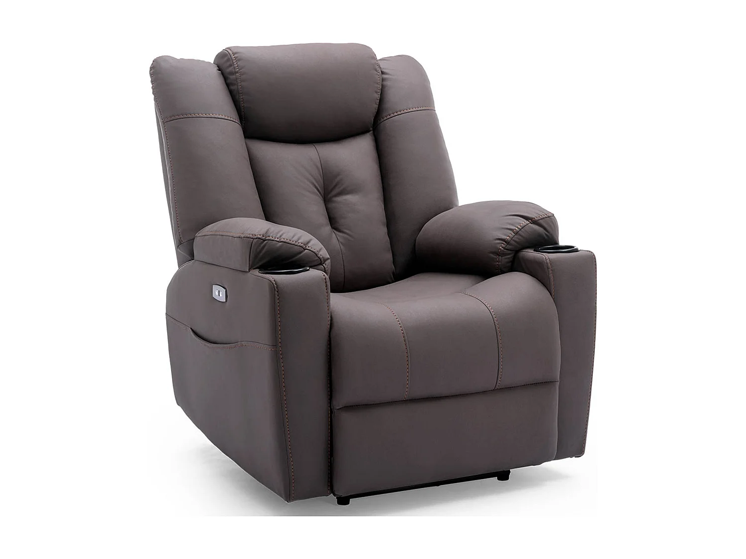 Afton Electric Technology Fabric Auto Recliner USB Lounge Sofa Chair