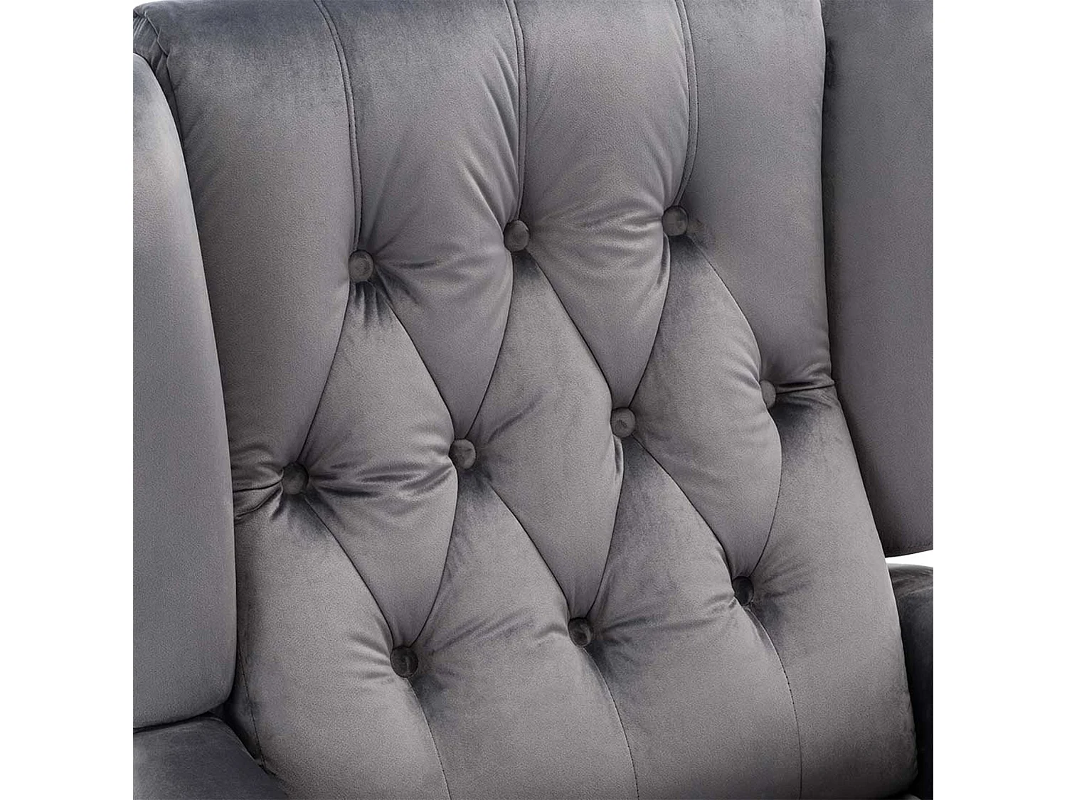 Althorpe Wing Back Recliner Button Back Fireside Velvet Chair
