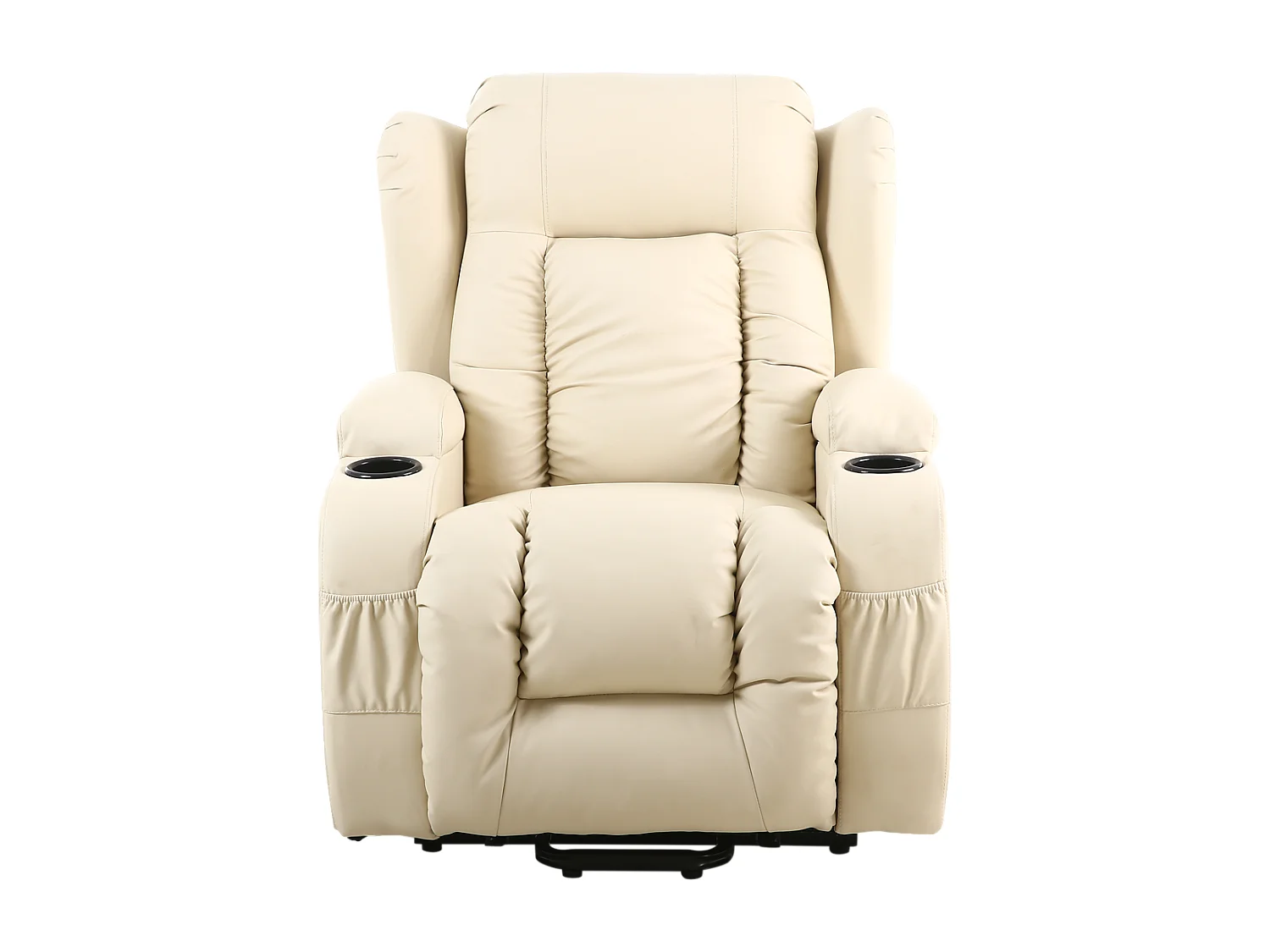 Caesar Single Motor Rise Recliner Bonded Leather Heat & Massage Chair