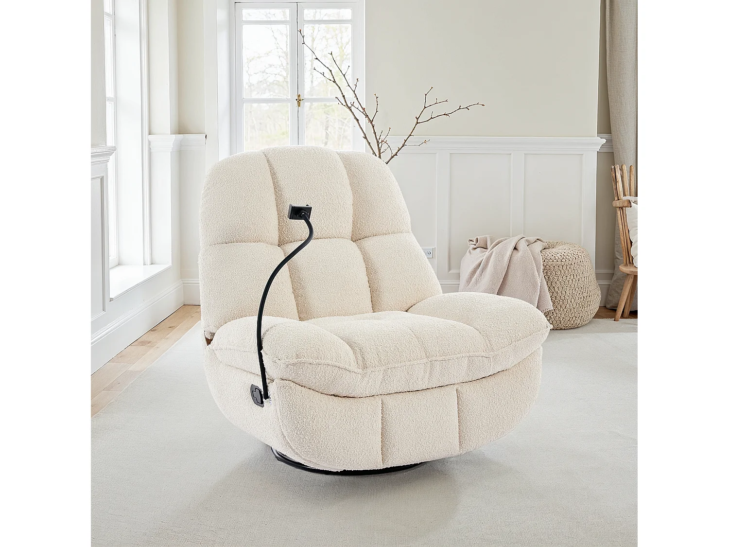 Chicago Swivel & Rocker Manual Recliner Chair