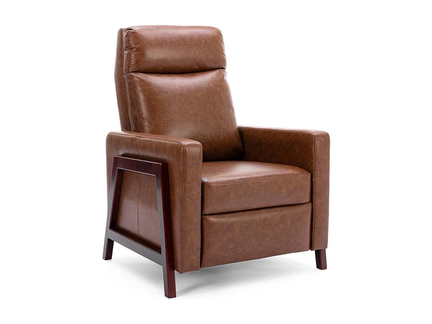 Riley Pushback Recliner Air Leather Modern Accent Recliner Chair
