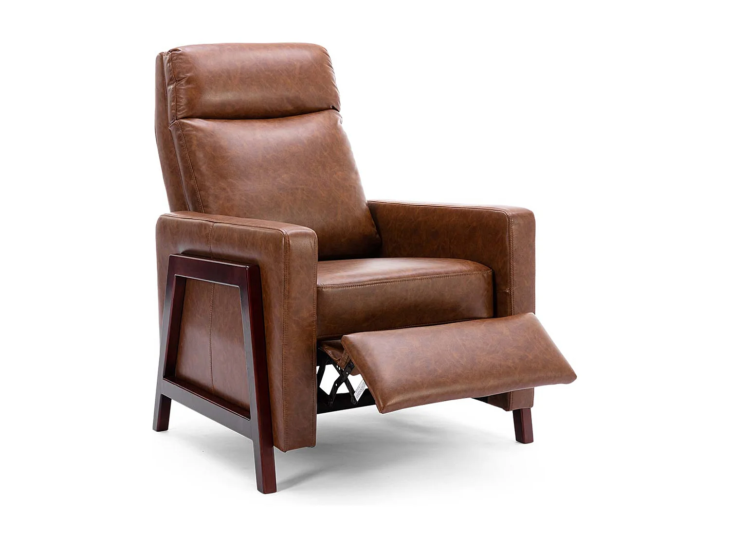 Riley Pushback Recliner Air Leather Modern Accent Recliner Chair