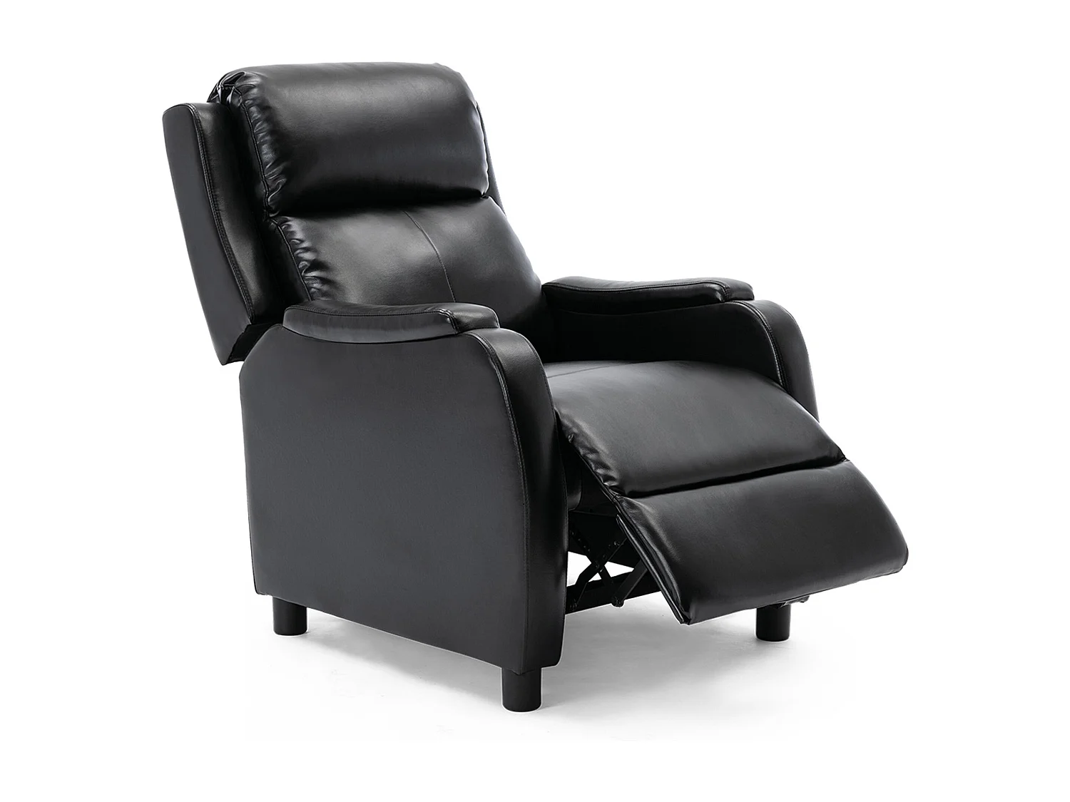 Churwell Bonded Leather Pushback Recliner Armchair Sofa Cinema Chair