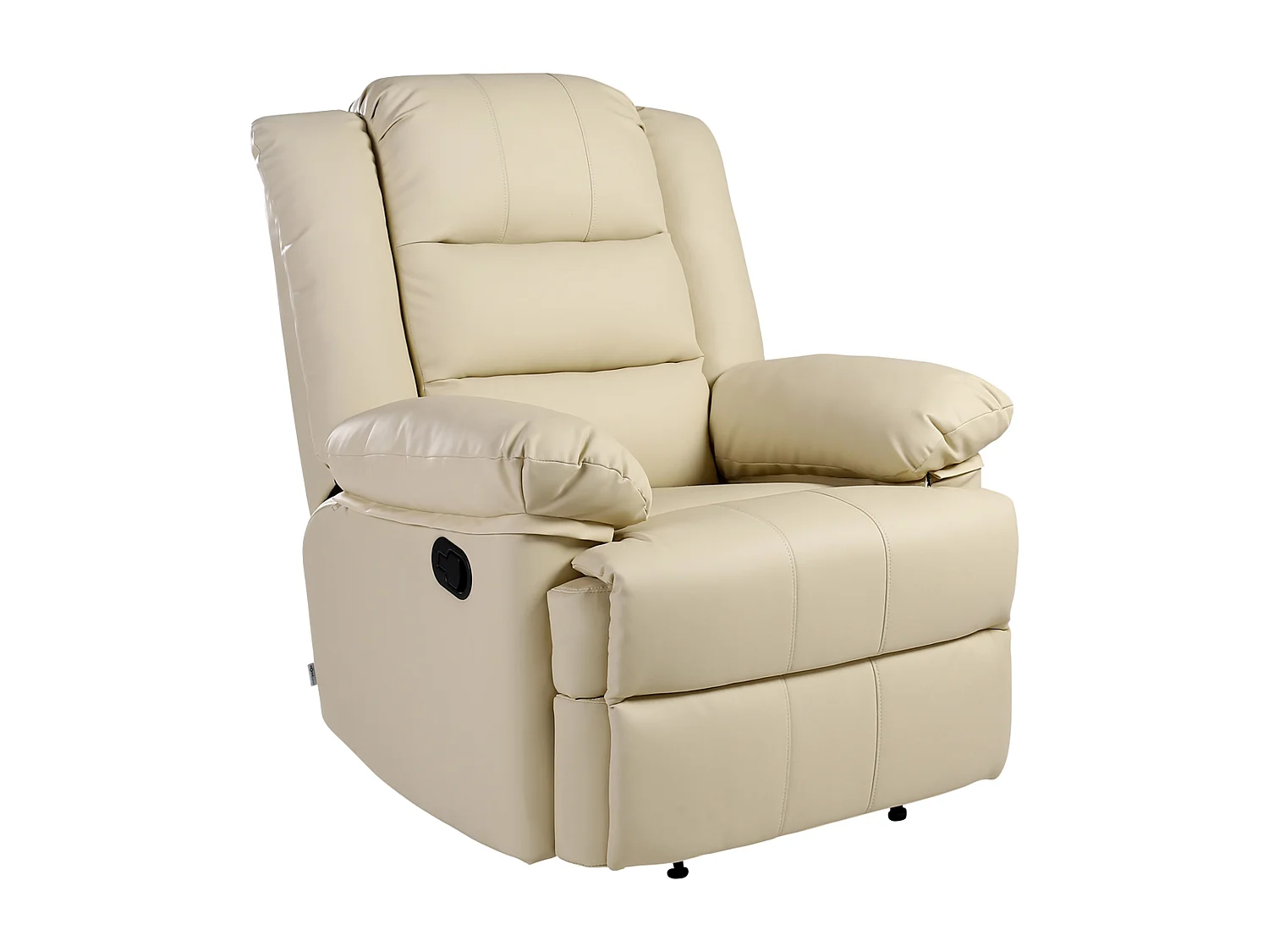 Loxley Bonded Leather Manual Recliner Armchair Sofa Home Lounge Chair