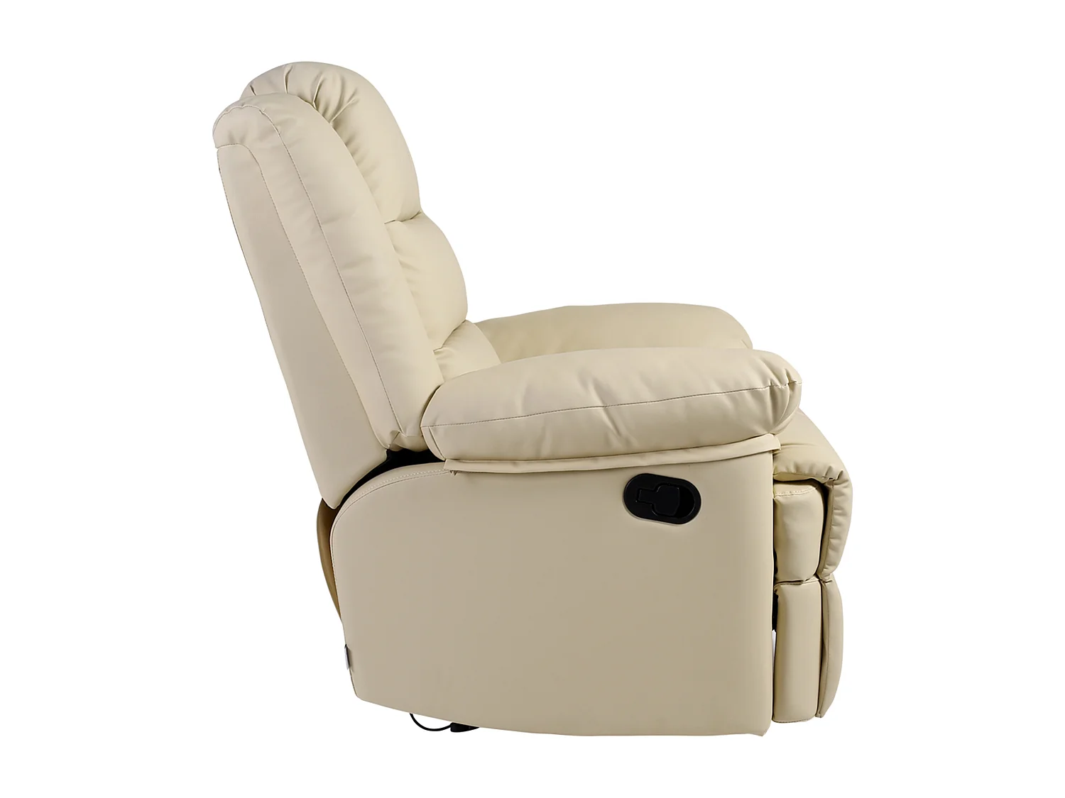 Loxley Bonded Leather Manual Recliner Armchair Sofa Home Lounge Chair