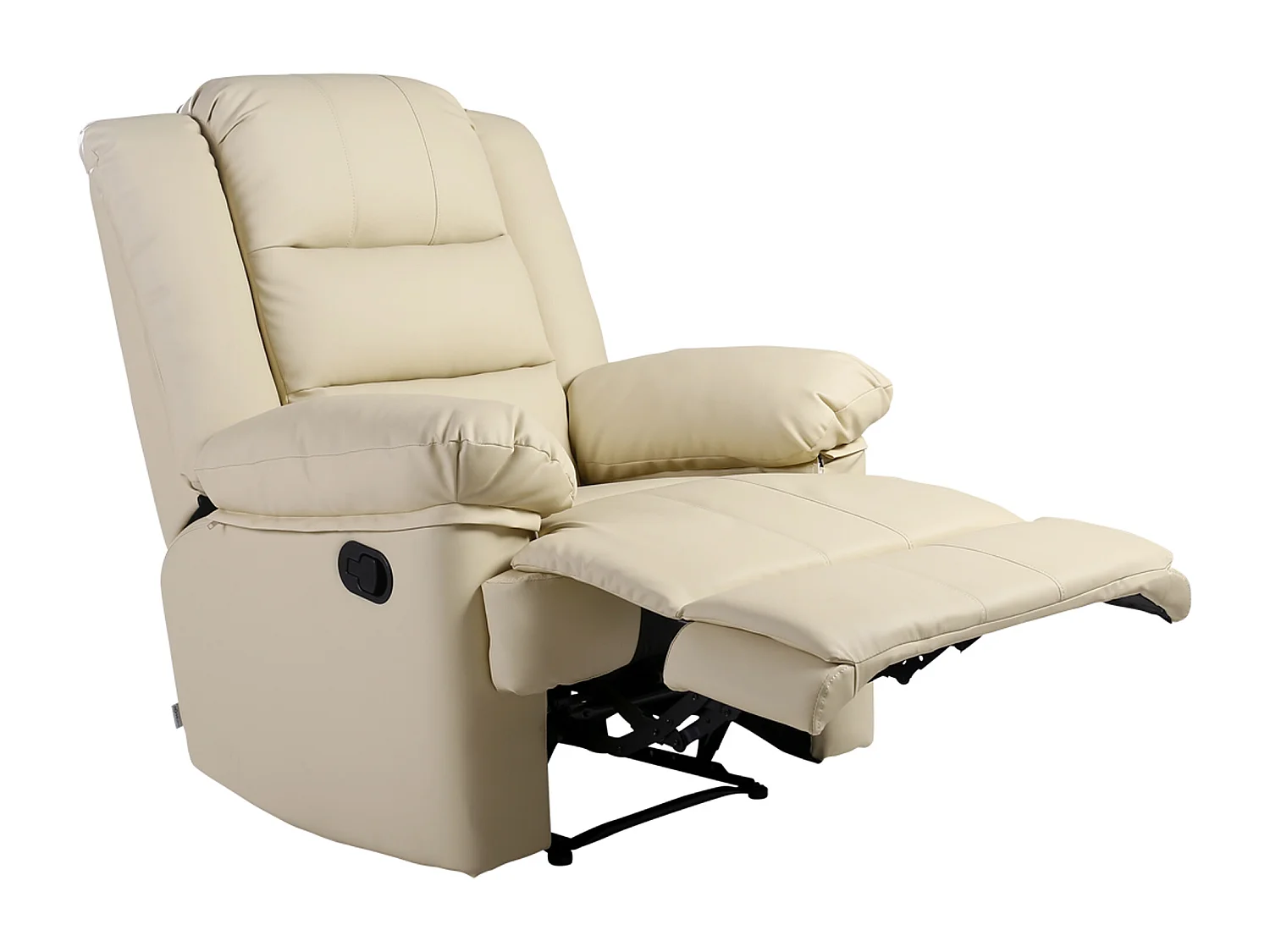 Loxley Bonded Leather Manual Recliner Armchair Sofa Home Lounge Chair