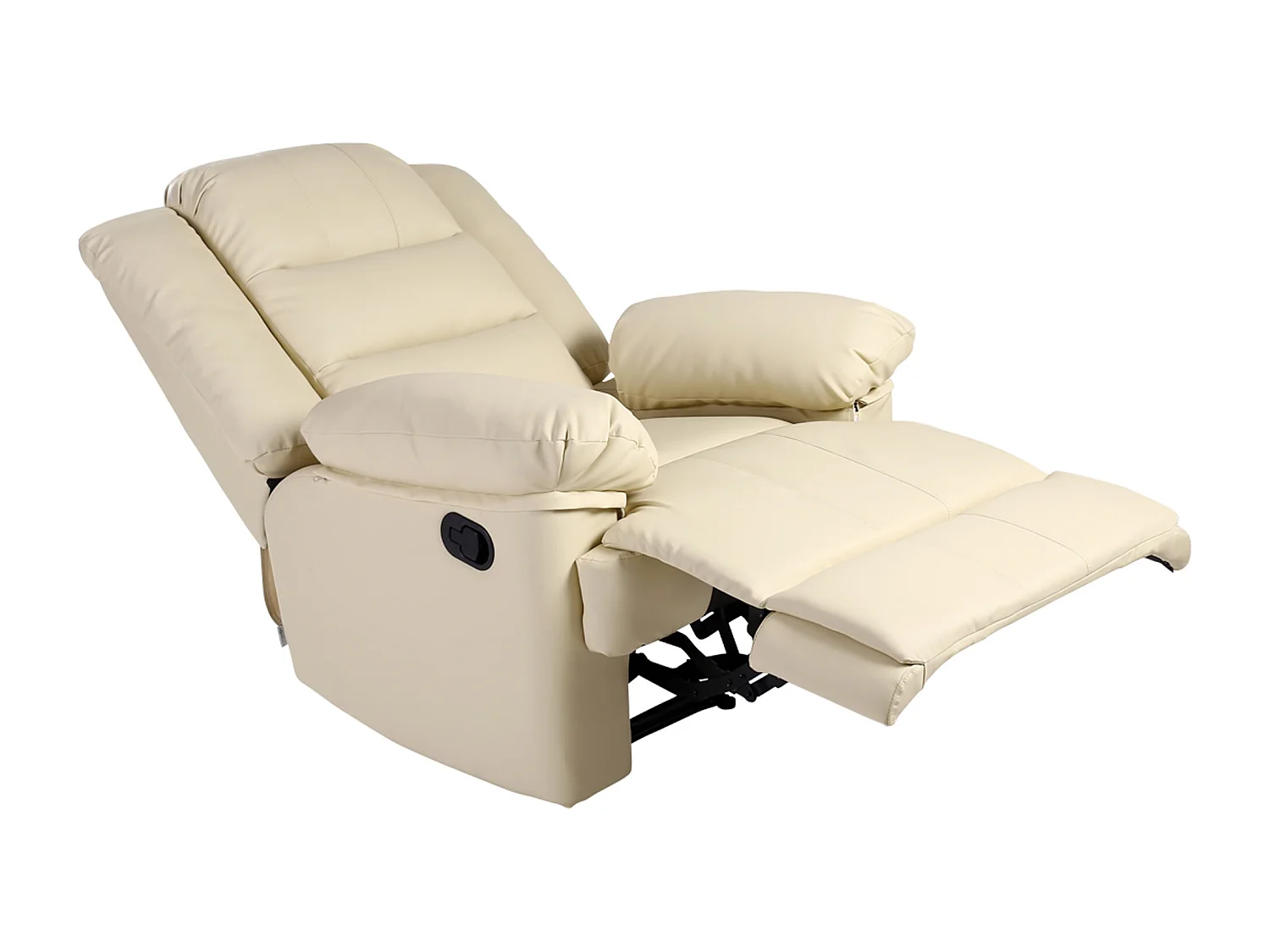 Loxley Bonded Leather Manual Recliner Armchair Sofa Home Lounge Chair