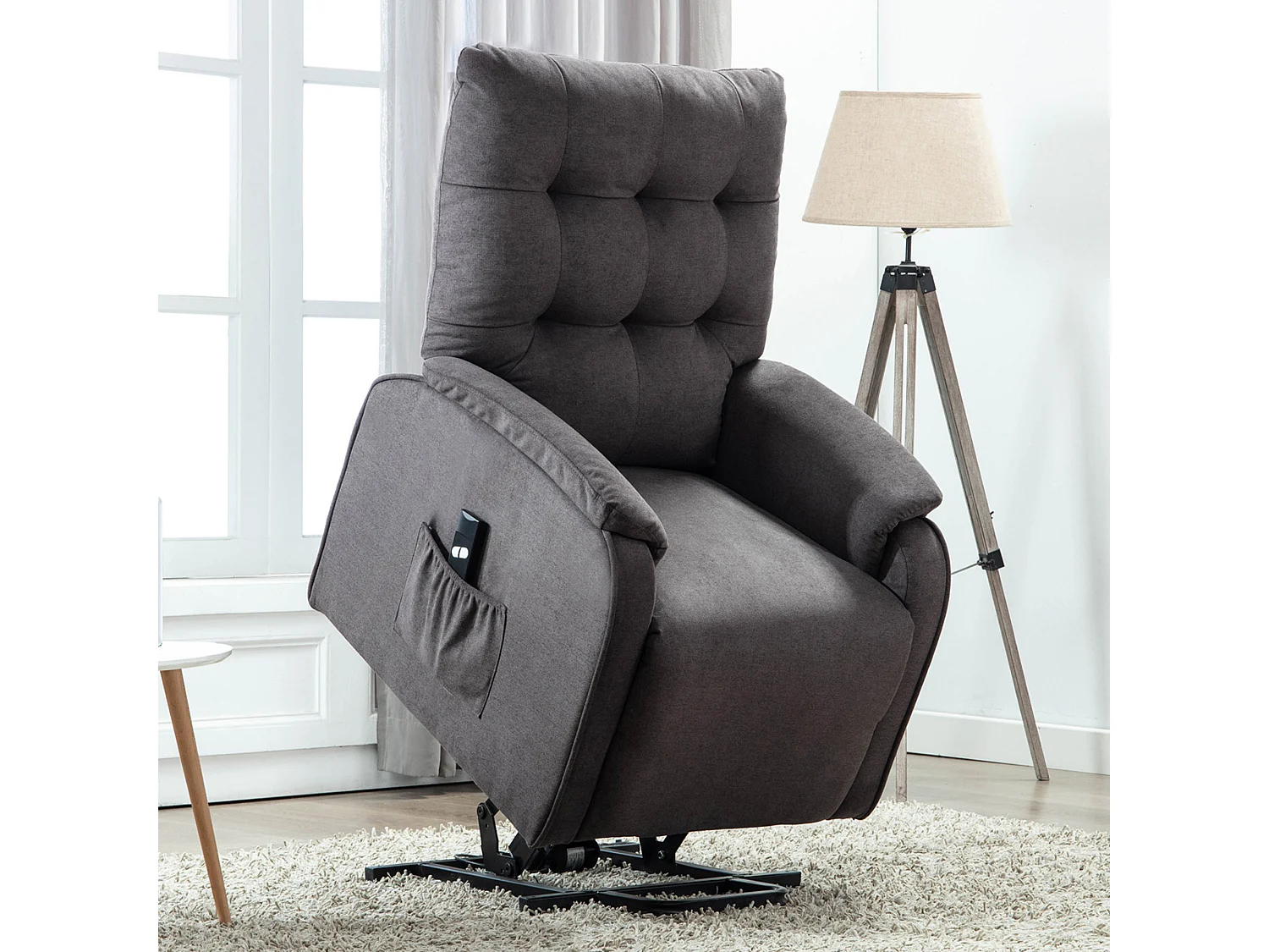 Charlbury Fabric Single Motor Rise Recliner Electric Lift Chair