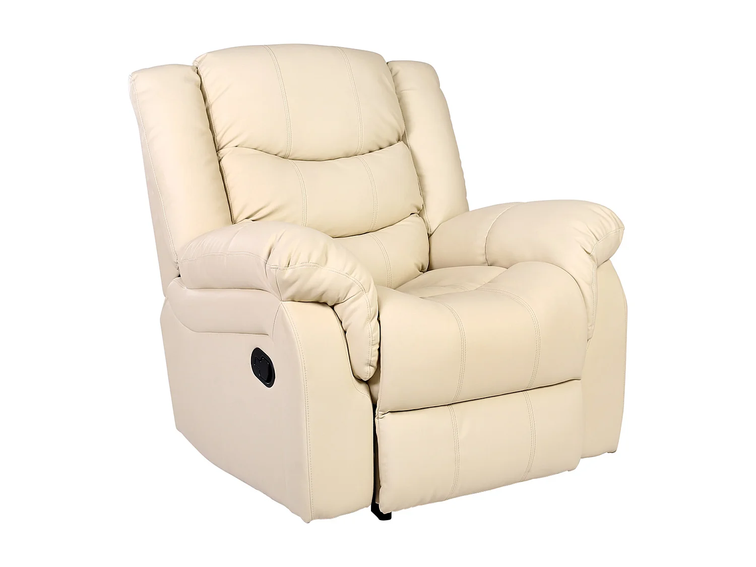 Seattle Manual Recliner Armchair Home Lounge Bonded Leather Chair