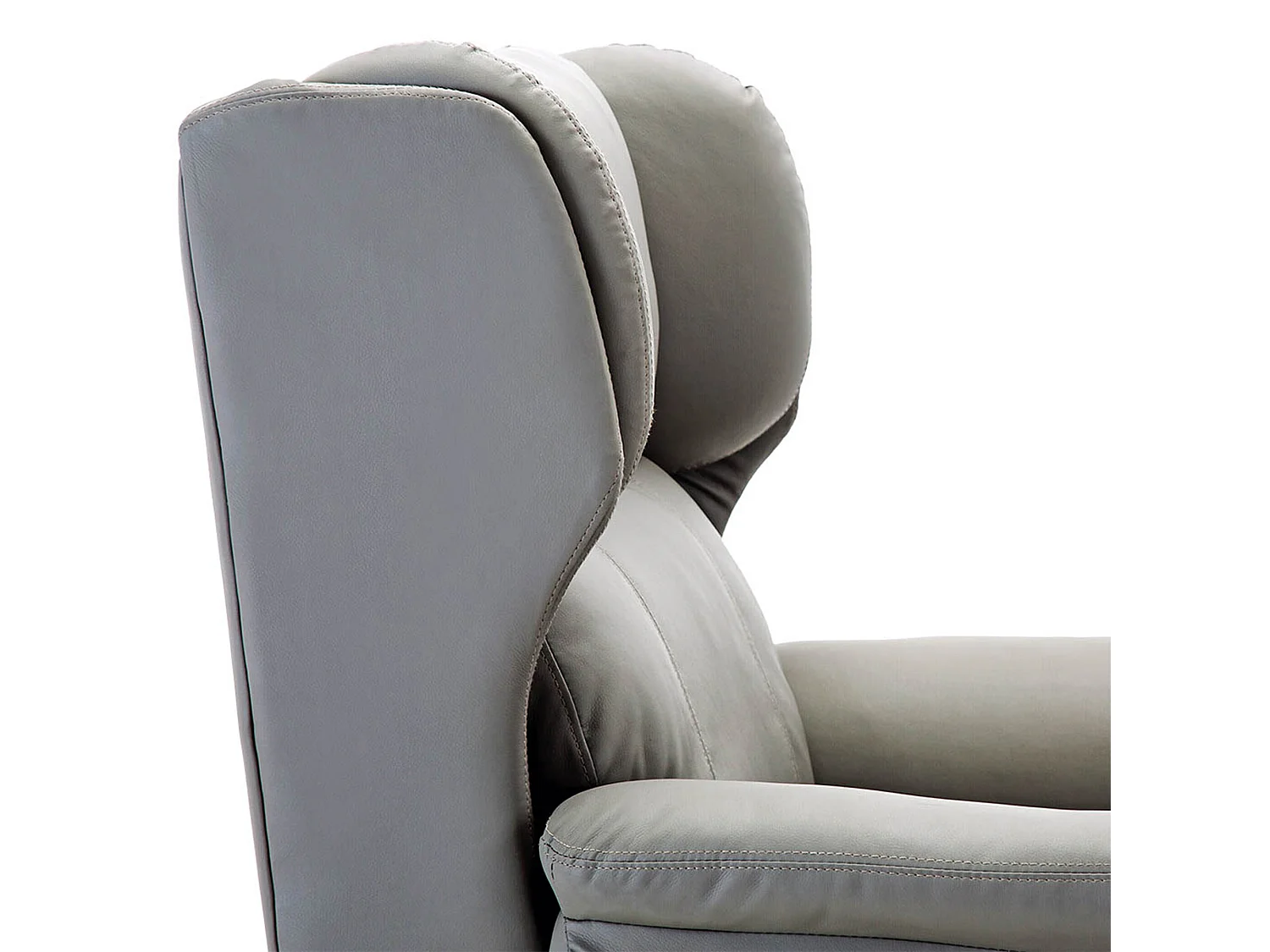 Oakford Single Motor Rise Recliner Bonded Leather Wingback Chair