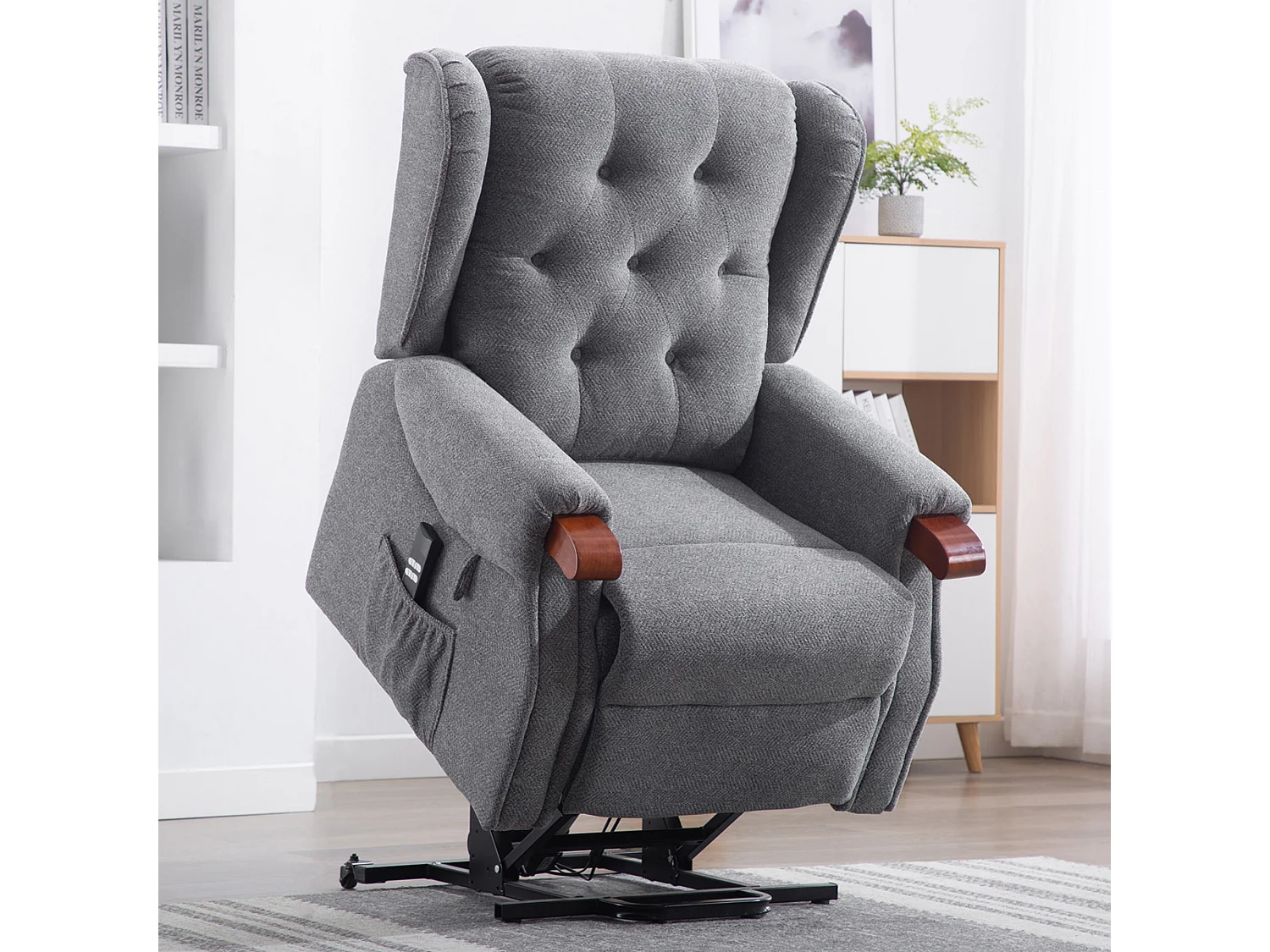 Harrogate Dual Motor Electric Rise Recliner Fabric Lift Riser Chair